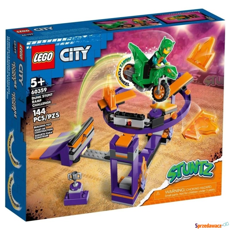 Klocki konstrukcyjne LEGO City 60359 Rampa z... - Klocki - Częstochowa