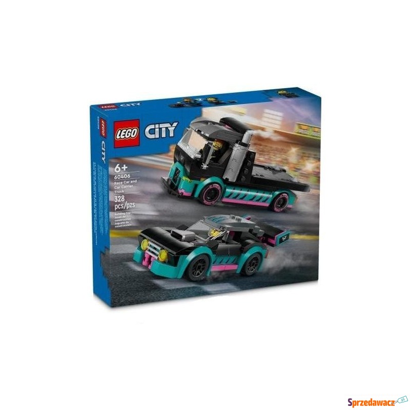 Klocki konstrukcyjne LEGO CITY 60406 Samochód... - Klocki - Rzeszów