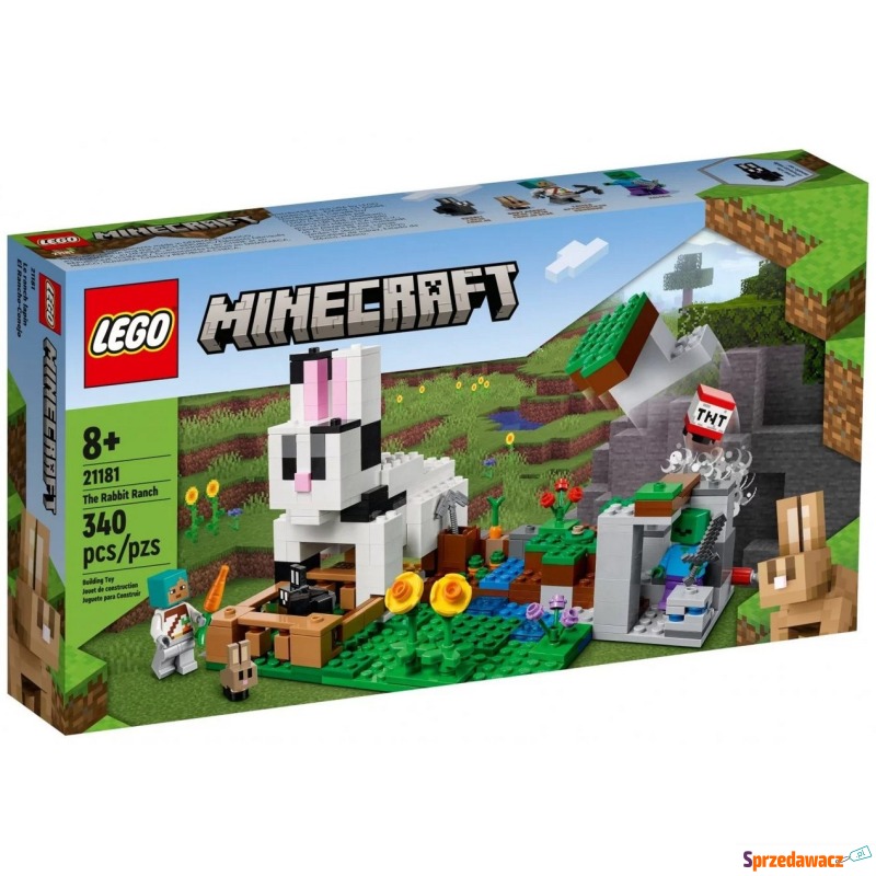 Klocki konstrukcyjne LEGO Minecraft 21181 Kró... - Klocki - Słupsk