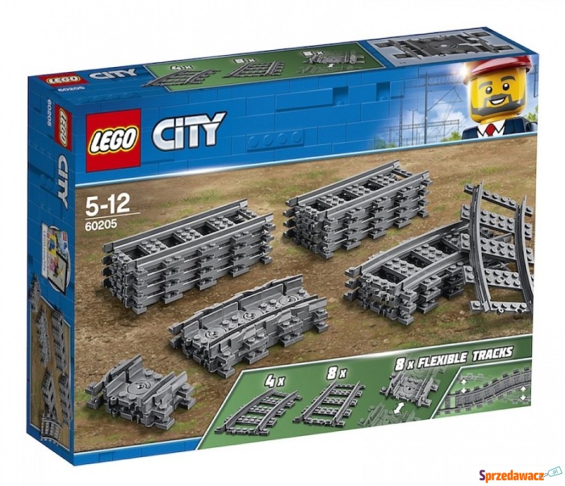 Klocki konstrukcyjne LEGO City 60205 Tory - Klocki - Starachowice