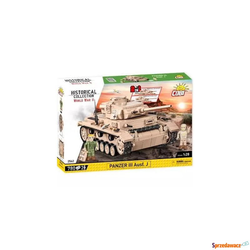 Klocki konstrukcyjne Cobi HC WWII Panzer III... - Klocki - Białogard