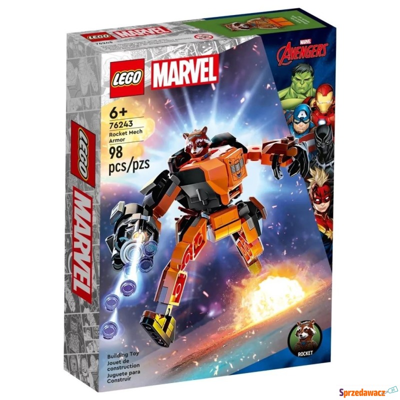 Klocki konstrukcyjne LEGO Marvel 76243 Mechaniczna... - Klocki - Lublin