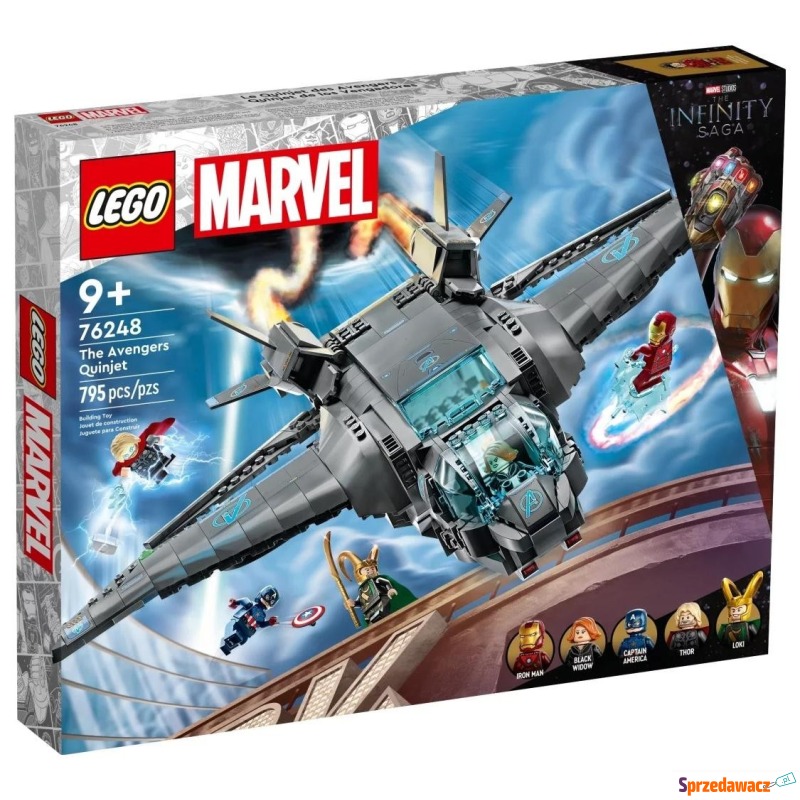 Klocki konstrukcyjne LEGO Marvel 76248 Quinjet... - Klocki - Częstochowa
