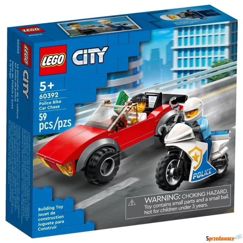 Klocki konstrukcyjne LEGO City 60392 Motocykl... - Klocki - Chruszczobród