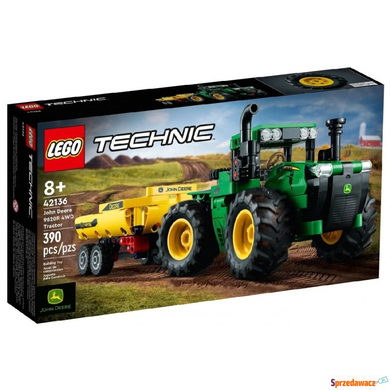 Klocki konstrukcyjne LEGO Technic 42136 Traktor... - Klocki - Wrocław