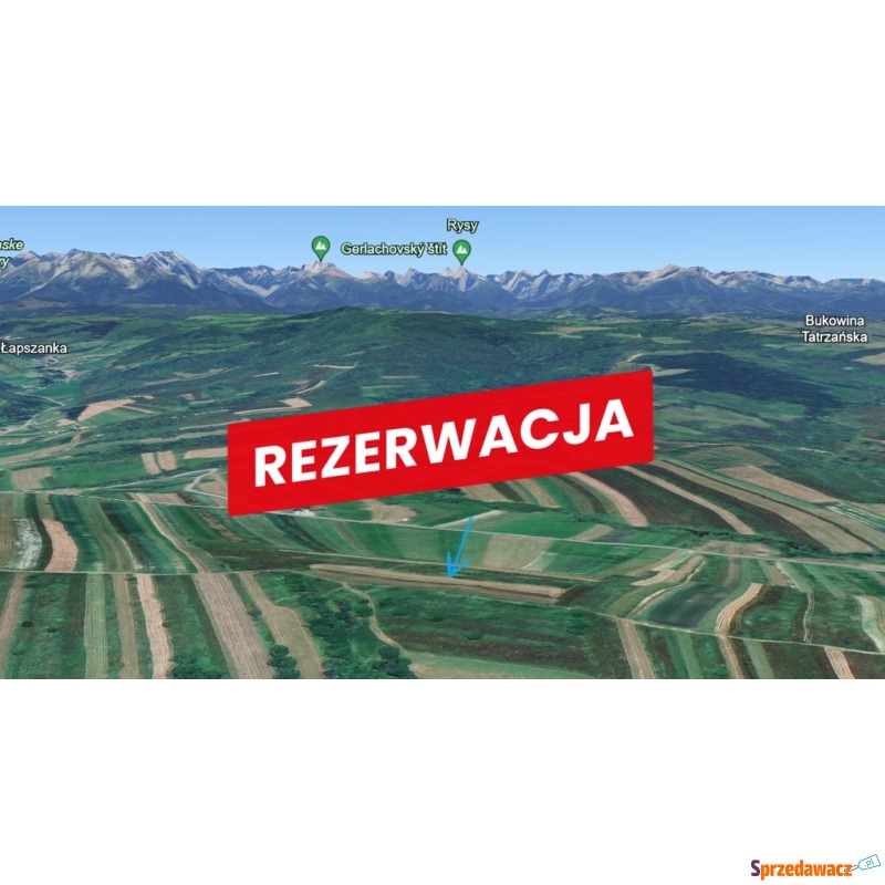 Działka rekreacyjna Łapsze Wyżne sprzedam, pow. 1280 m2  (12.8a)