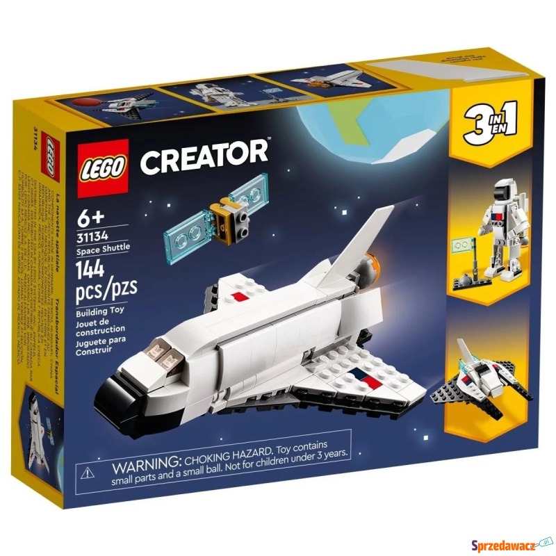 Klocki konstrukcyjne LEGO Creator 3w1 31134 Prom... - Klocki - Tychy