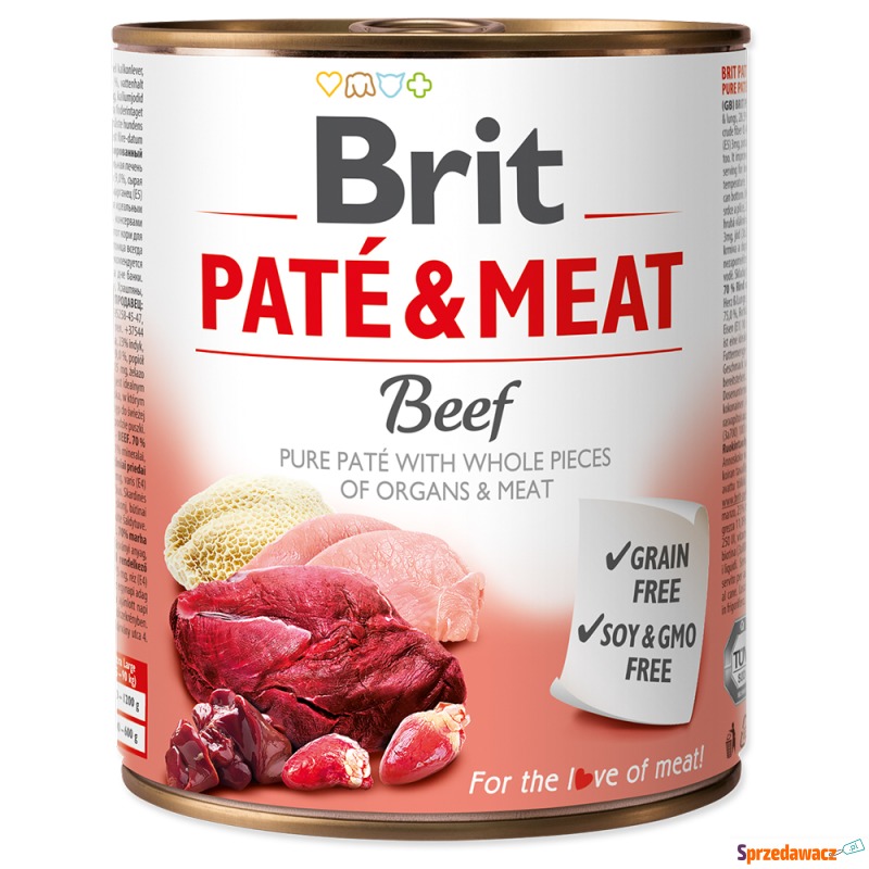 Megapakiet Brit Paté & Meat Adult, 12 x 800 g... - Karmy dla psów - Toruń