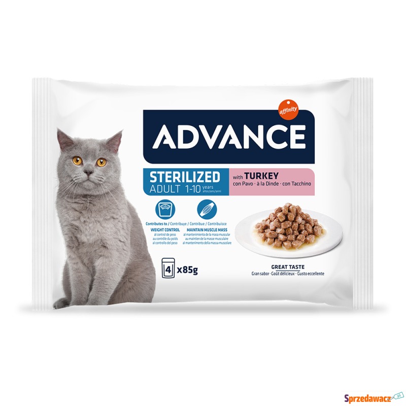 Advance Feline Sterilized, indyk - 52 x 85 g - Karmy dla kotów - Lubin
