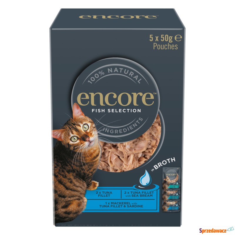 Korzystny pakiet Encore Cat w bulionie, 10 x 50... - Karmy dla kotów - Poznań