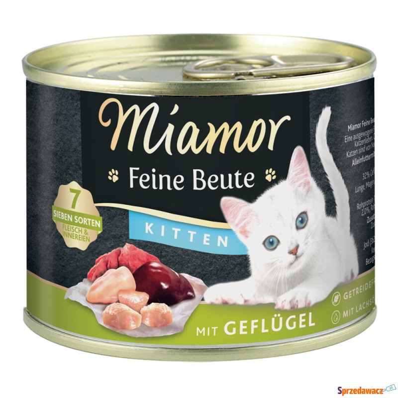 Miamor Feine Beute, 24 x 185 g - Kitten, drób - Karmy dla kotów - Grudziądz