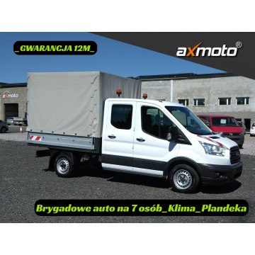 Ford Transit - tylko 111 Tys.KM_Plandeka_Klima_Brgadowe auto na 7 osób_