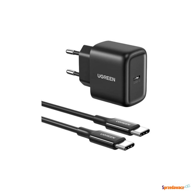 Ugreen CD250, 25W, USB-C czarny + kabel USB-C... - Ładowarki sieciowe - Zgierz