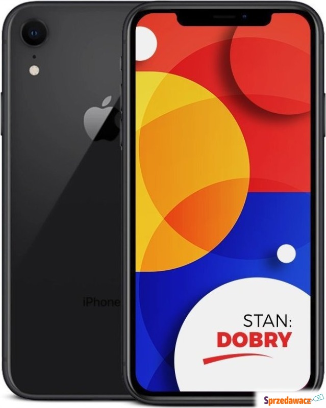 Smartfon Apple APPLE IPHONE XR BLACK 64GB | ZESTAW... - Telefony komórkowe - Łódź