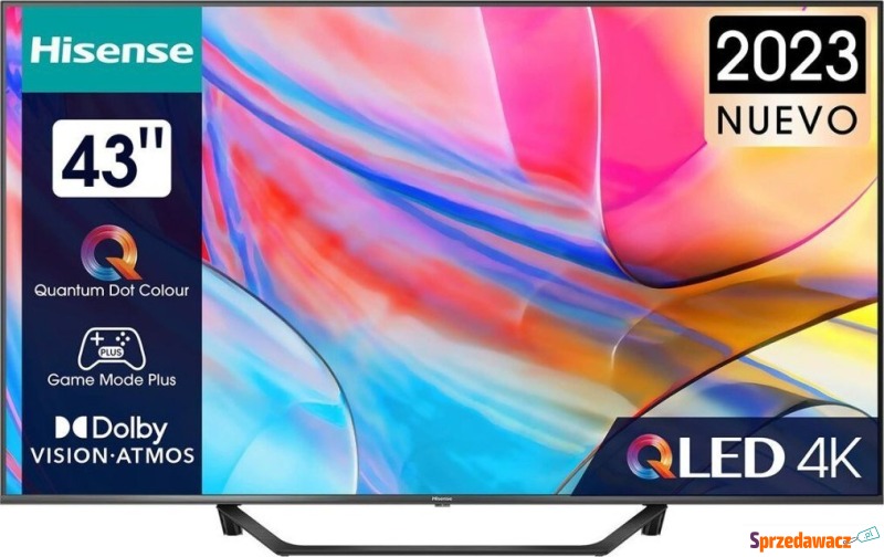 Telewizor Hisense 43A7KQ QLED 43'' 4K Ultra HD... - Telewizory - Białystok