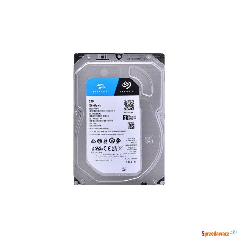 Dysk twardy HDD Seagate SkyHawk 2TB 3,5" SATA... - Dyski twarde - Elbląg