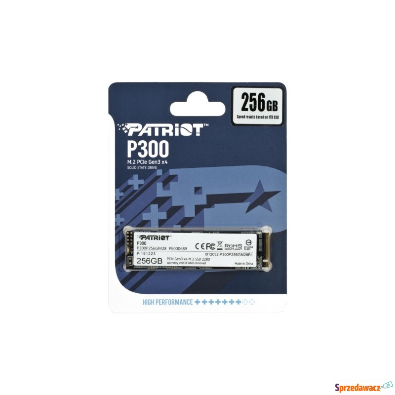 SSD Patriot P300 M.2 PCI-Ex4 NVMe 256GB 1,7GB/s - Dyski twarde - Bydgoszcz