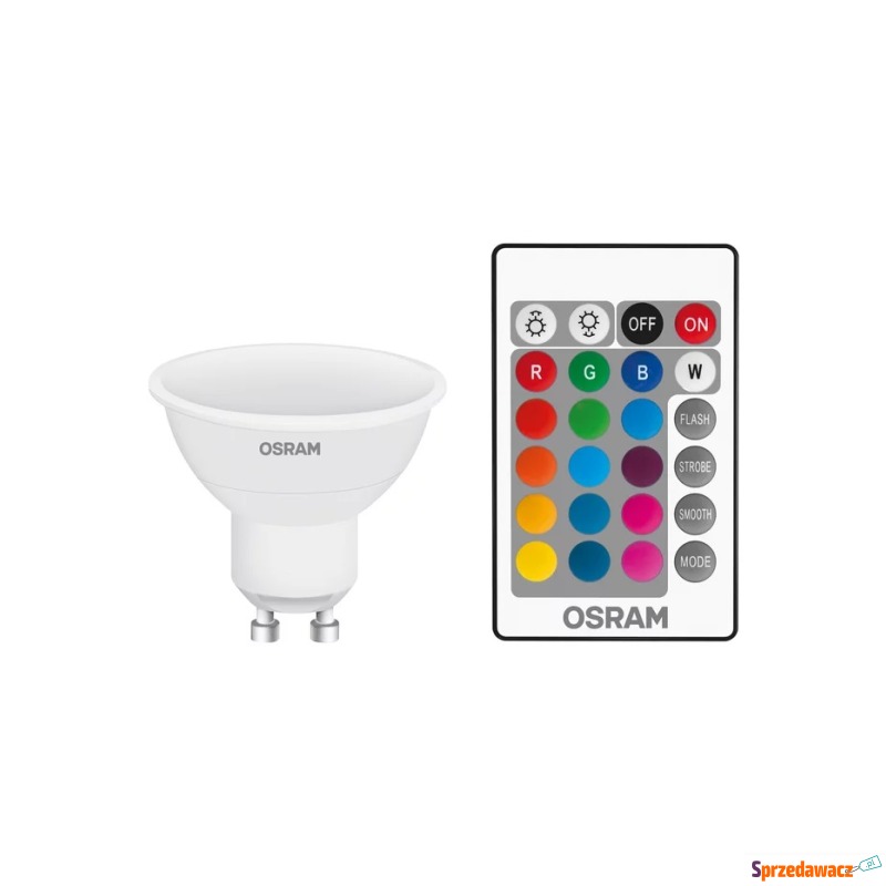 Żarówka LED Osram RGBW 4,5W (25W) GU10 PAR16... - Żarówki i oprawki - Skarżysko-Kamienna