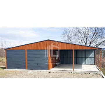 GARAŻ blaszany 6mx6m poziom + wiata 6mx6m -... - Garaże i wiaty - Wieliczka - zdjęcie 4