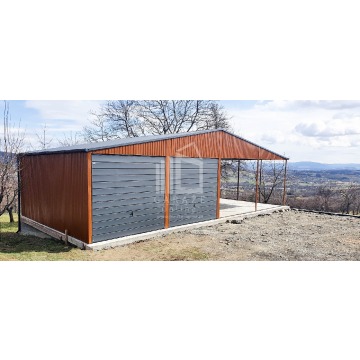 GARAŻ blaszany 6mx6m poziom + wiata 6mx6m -... - Garaże i wiaty - Wieliczka - zdjęcie 10