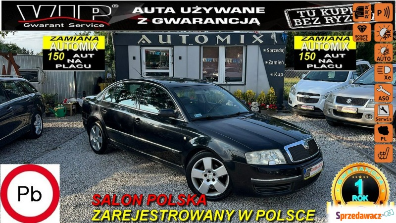 Skoda Superb  Sedan/Limuzyna 2004,  1.8 benzyna - Na sprzedaż za 13 900 zł - Świdnica