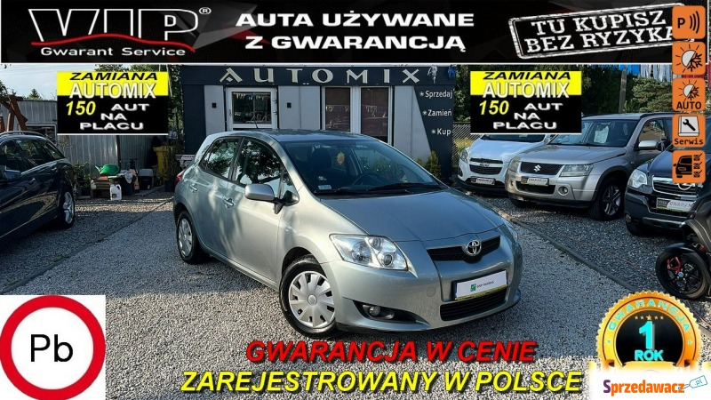 Toyota Auris - 1,6 benz 124KM.5drzwi,klima,Zadbany... - Samochody osobowe - Świdnica