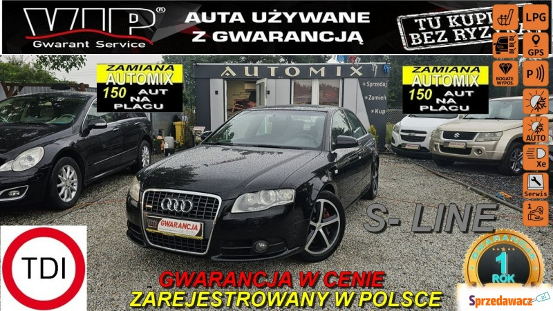 Audi A4 - PEŁNY S-LINE ,SEDAN *2,0TDI 170 KM... - Samochody osobowe - Świdnica