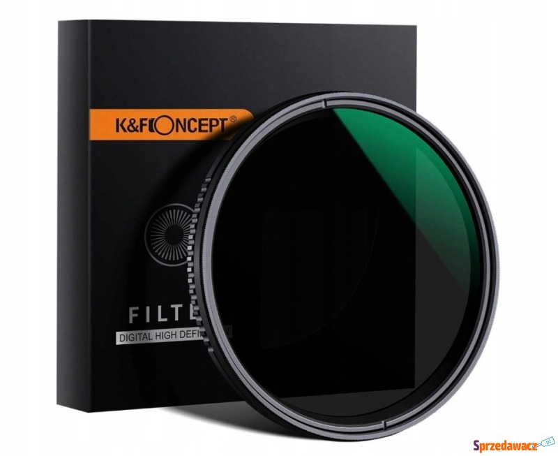 K&F Concept FILTR 62mm KF FADER SZARY REGULOWANY... - Akcesoria fotograficzne - Brzeg