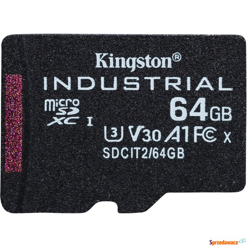 Kingston Industrial microSDHC 64GB Class 10 A1... - Karty pamięci, czytniki,... - Bielsko-Biała