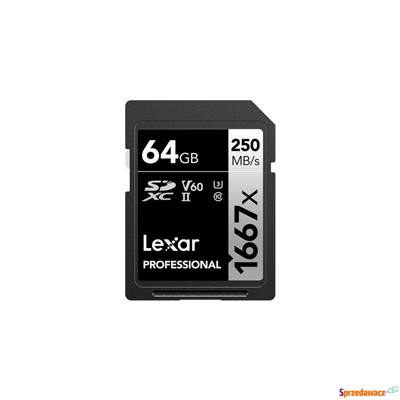 Lexar SDXC 64GB Professional 1667x UHS-II U3 - Karty pamięci, czytniki,... - Słupsk