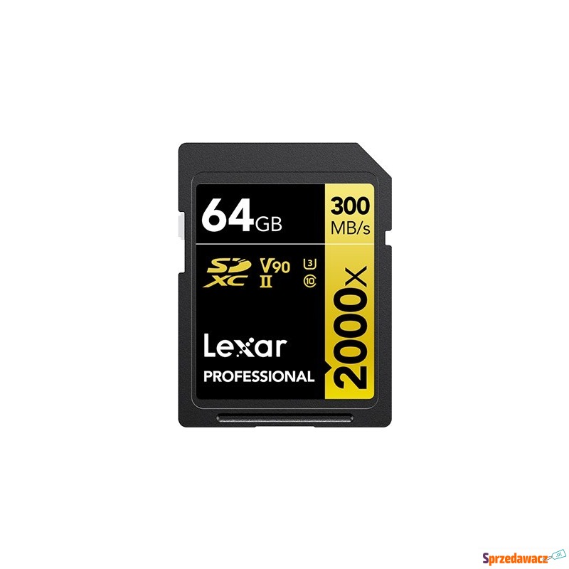 Lexar SDXC 64GB Professional 2000x UHS-II U3 (... - Karty pamięci, czytniki,... - Bytom