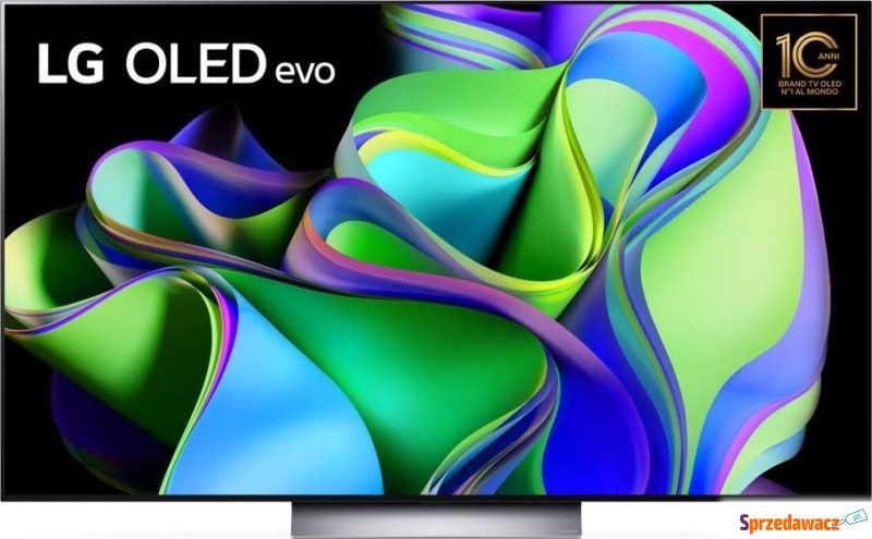 Telewizor LG Smart TV LG OLED77C34LA.AEU 4K Ultra... - Telewizory - Kołobrzeg