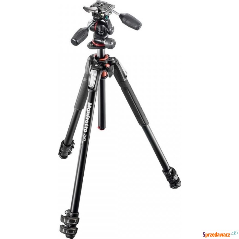 Tripod Manfrotto MT190XPRO3 z głowicą X-PRO3 - Lampy błyskowe, statywy - Częstochowa