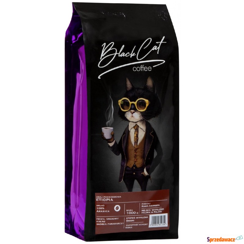 Kawa ziarnista Black Cat Etiopia 1 kg - Kawa - Gdynia