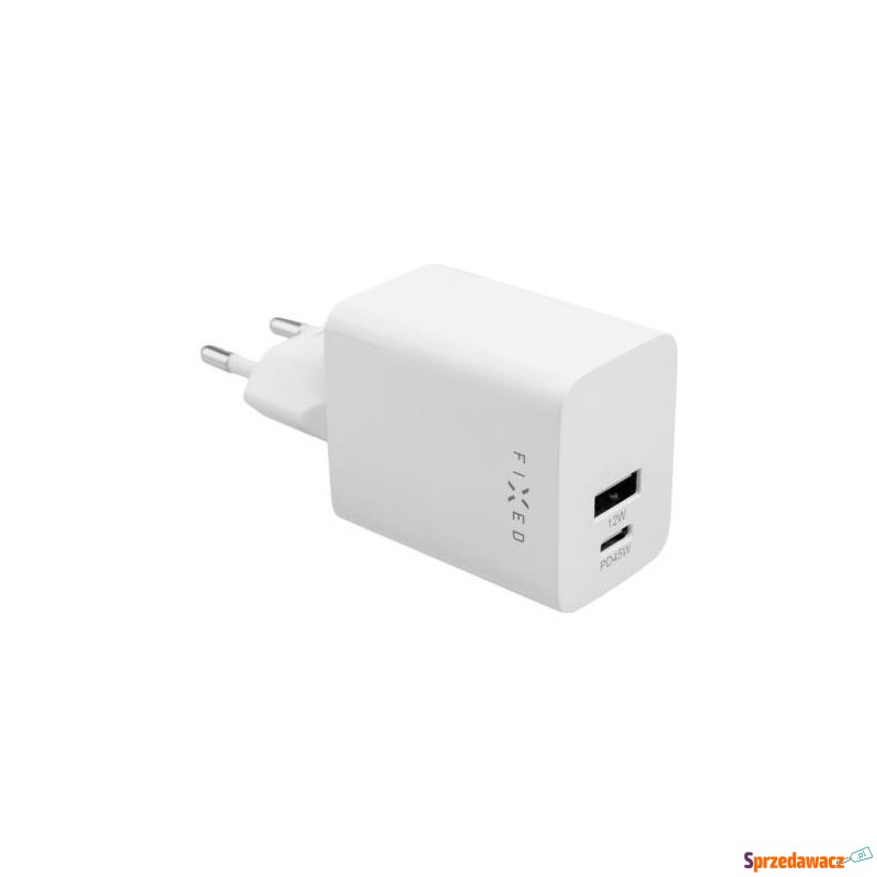 Fixed Mini USB-C/USB Travel Charger 45W, biały - Ładowarki sieciowe - Skierniewice