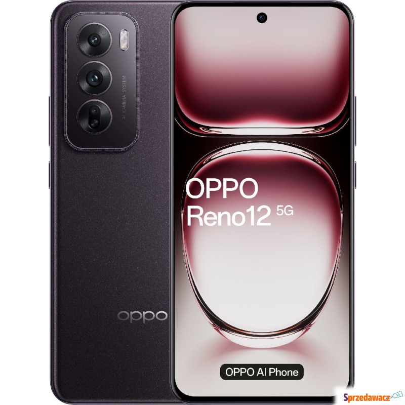 Smartfon Oppo Reno 12 12/256GB Czarny (110010233902) - Telefony komórkowe - Szczecin