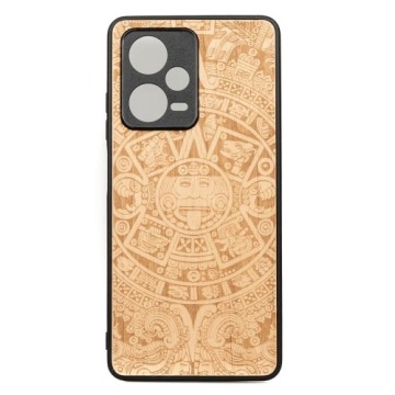 Drewniane etui Bewood do Redmi Note 12 Pro Plus 5G, Kalendarz Aztecki Aniegre