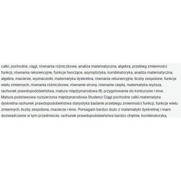 pochodne kombinatoryka geometria grafy relacje logika całki online matematyka