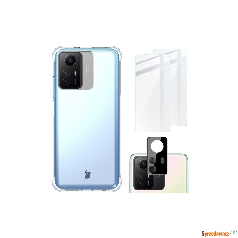 Etui + 2x szkło + obiektyw Bizon Case Clear Pack... - Etui na telefon - Gliwice