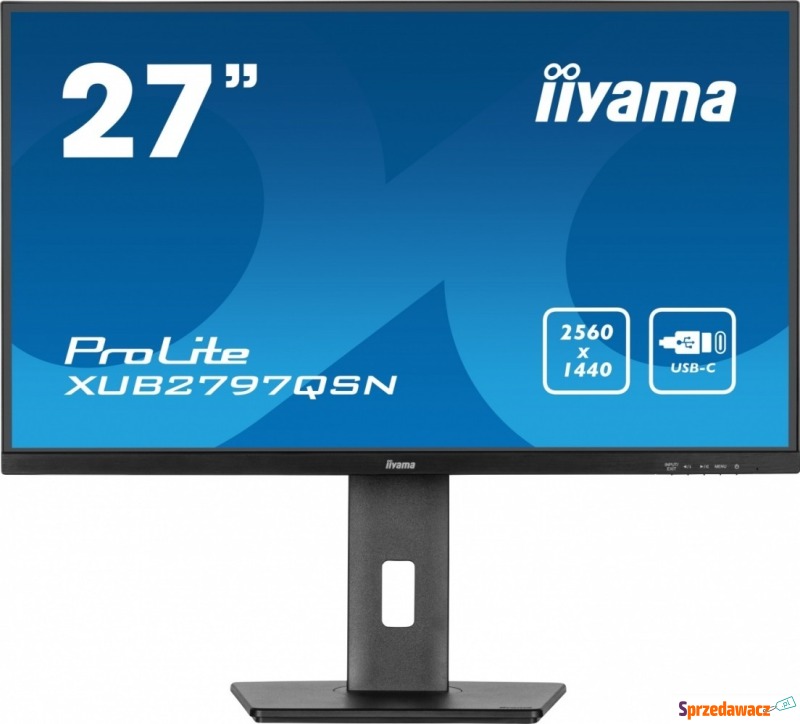 IIYAMA Monitor 27 cali XUB2797QSN-B1 IPS,QHD,USB-c... - Monitory LCD i LED - Radom