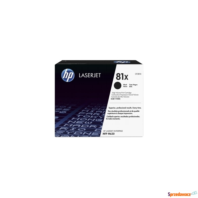 Toner Oryginalny HP 81X (CF281X) (Czarny) - D... - Tusze, tonery - Łódź