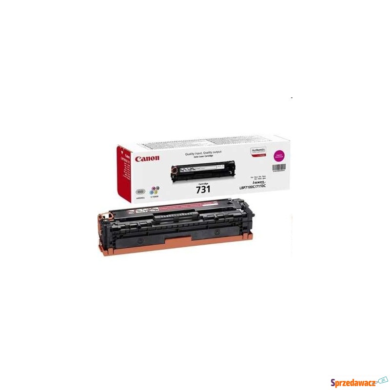 Toner Oryginalny Canon CRG-731 M (6270B002) (... - Tusze, tonery - Brzeg