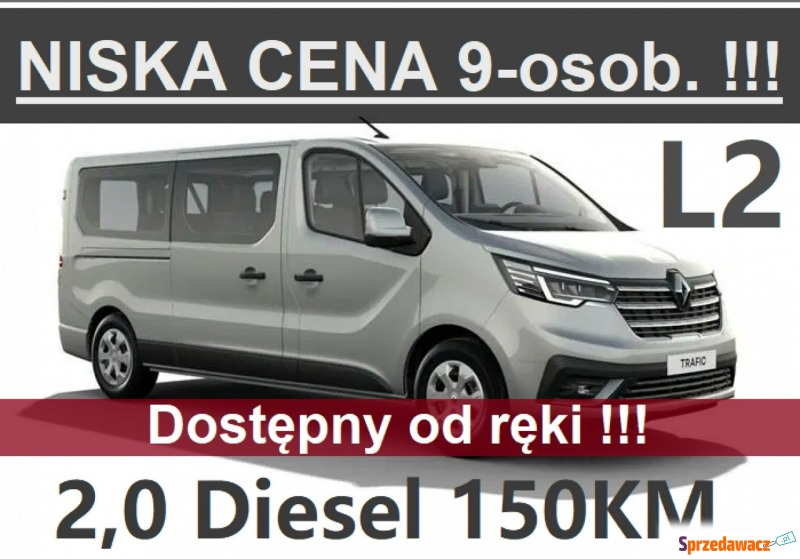 Renault Trafic - L2 150KM 2,0  Full Led Super... - Samochody osobowe - Szczecinek