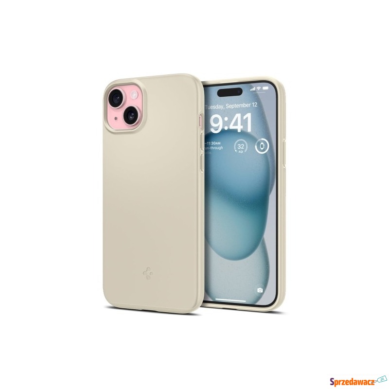 Etui Spigen Thin Fit do iPhone 15, beżowe - Etui na telefon - Gliwice