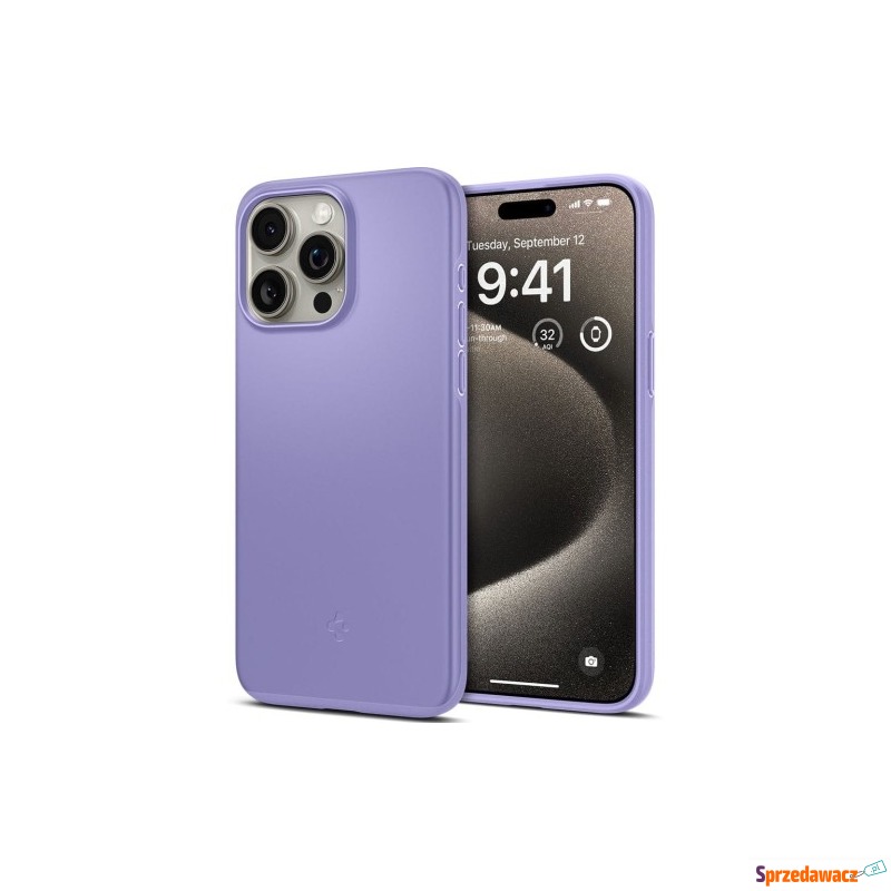 Etui Spigen Thin Fit do iPhone 15 Pro Max, fioletowe - Etui na telefon - Warszawa