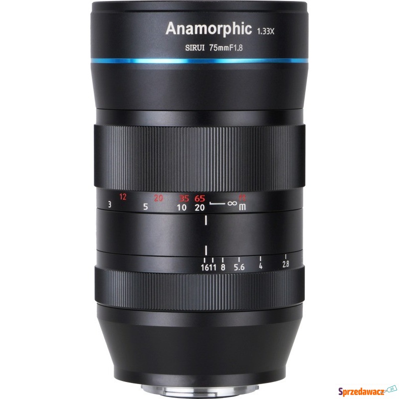 Stałoogniskowy Sirui anamorphic lens 1,33x 75mm... - Obiektywy, tuleje, p... - Olsztyn