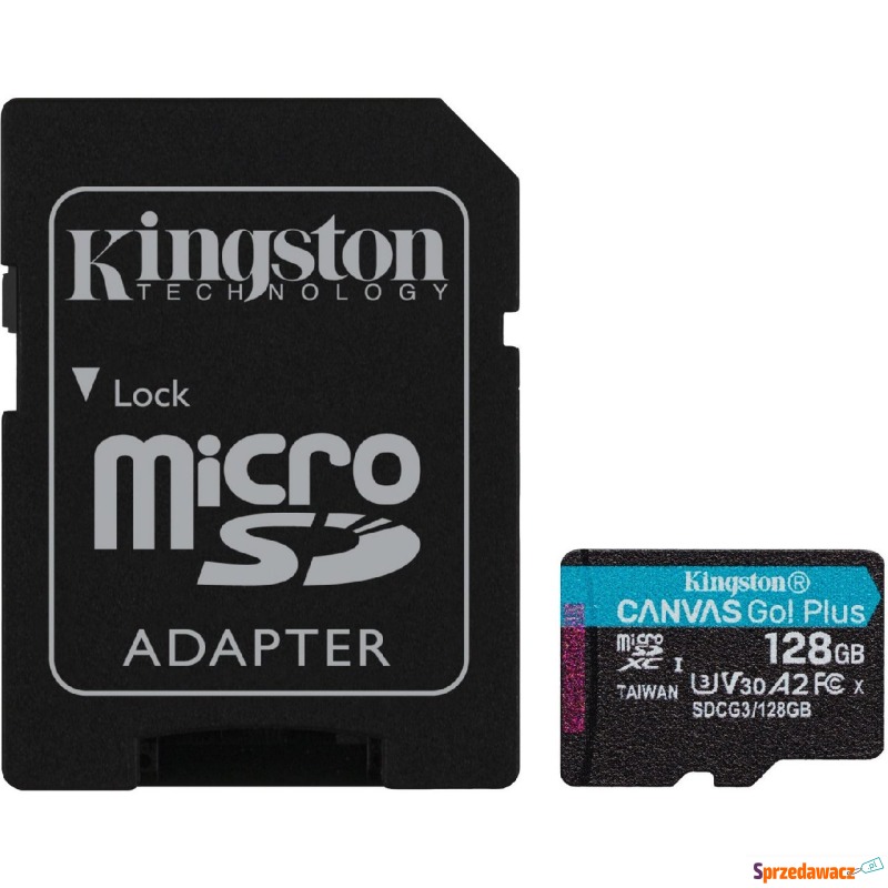 Kingston microSDXC Canvas Go! Plus 128GB 170R... - Karty pamięci, czytniki,... - Radom