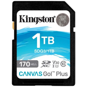 Kingston SDXC Canvas Go Plus 1TB 170R C10 UHS-I U3 V30