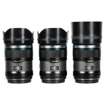 Sirui Sniper Lens APS-C AF Kit 23, 33 & 56mm F1.2 Z-Mount Czarny Carbon