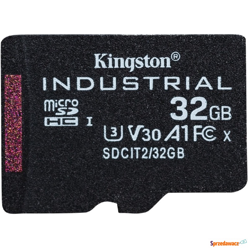 Kingston Industrial microSDHC 32GB Class 10 A1... - Karty pamięci, czytniki,... - Słupsk